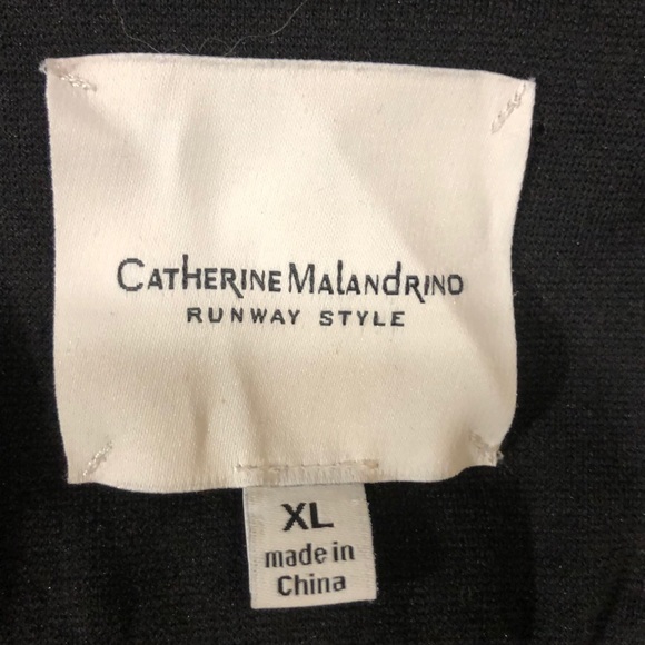 NWOT MALANDRINO Jersey Moto Zip Jacket Coat - Picture 7 of 7